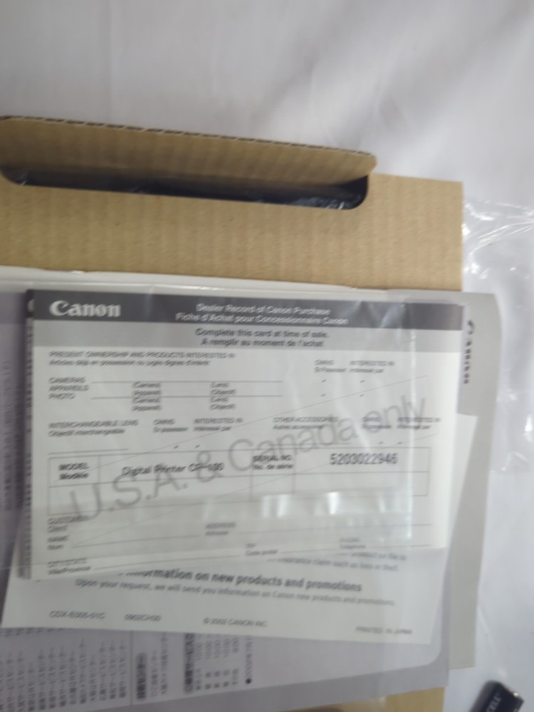 Canon Card Photo Printer CO-100