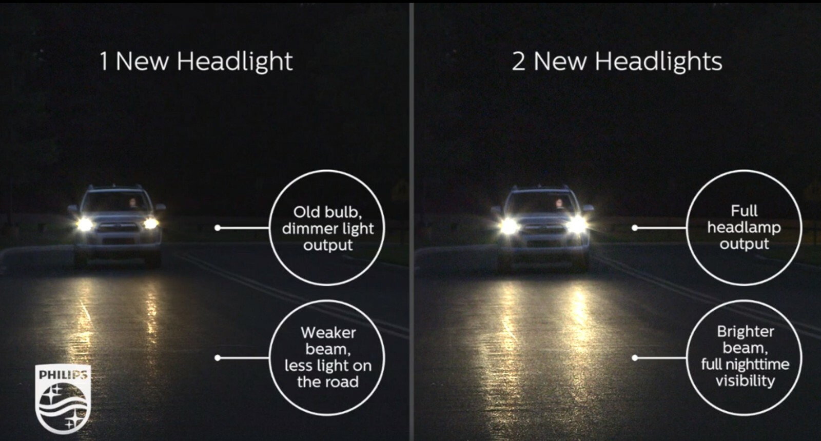 Flosser Rally H11 90W 12110 Two Bulbs Head Light Low Beam Replace High Wattage