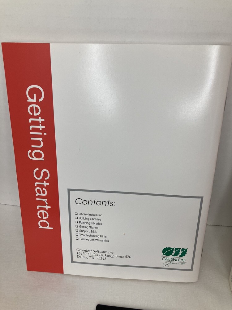 Greenleaf Software Comm ++ V2.0 Communication Library for C++ 1994 Programming