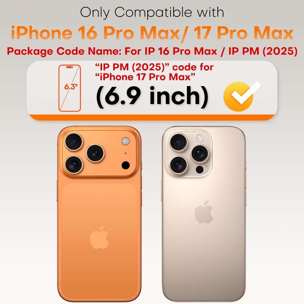 TOCOL for iPhone 17 Pro Max Screen Protector 6.9-Inch Instant Installation Te...