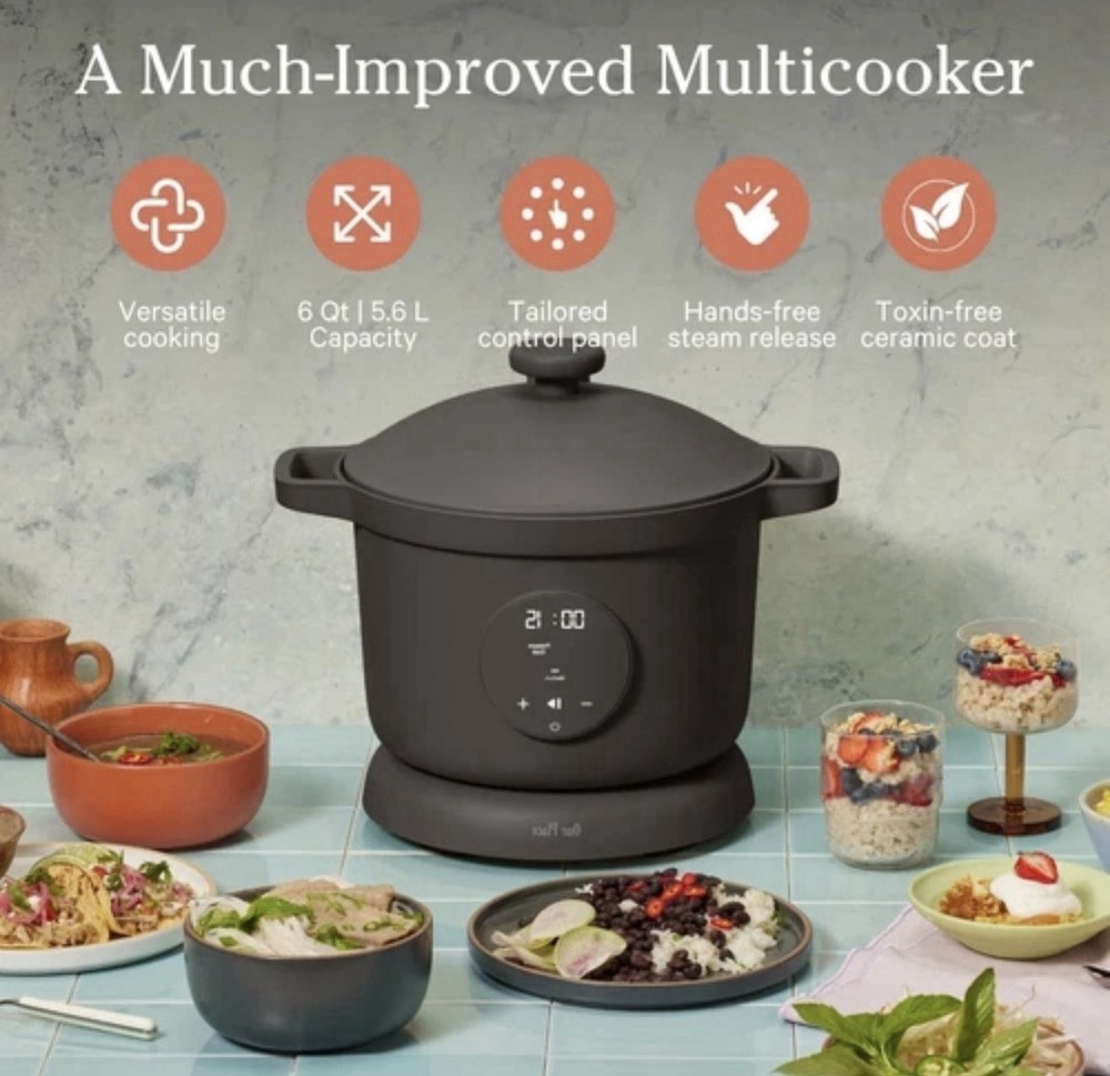 Our Place Dream Cooker 6-Quart Multicooker- Char Read Description