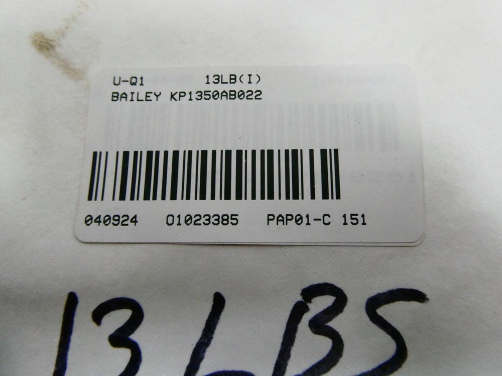 Bailey KP1350A B022 Flow Transmitter