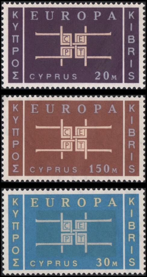 Cyprus #229-231 set MNH VF