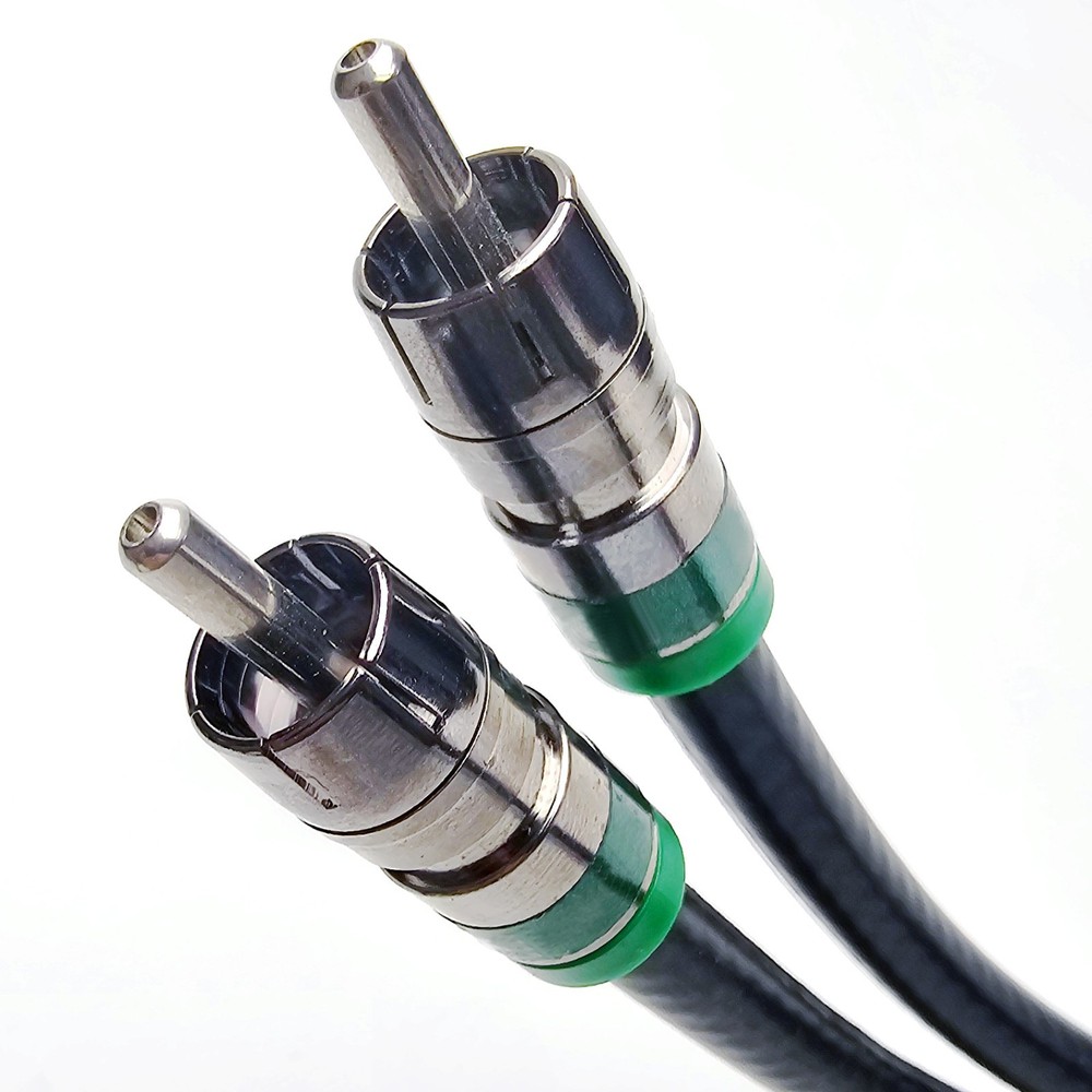 RCA Audio Cable Solid Copper Core 18AWG 75 Ohm Subwoofer Amplifier CL2 Coax 75ft