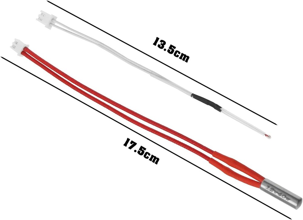 4PCS Heating Rod Thermistor Set 3D Printer Hotend Temperature Sensor Kit