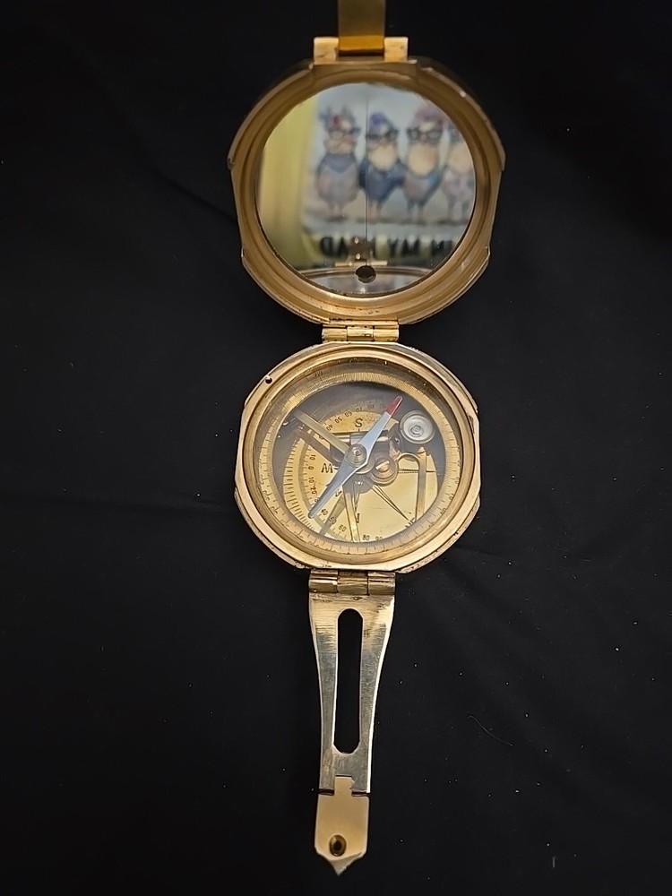 Solid Large Brass Easex Compass