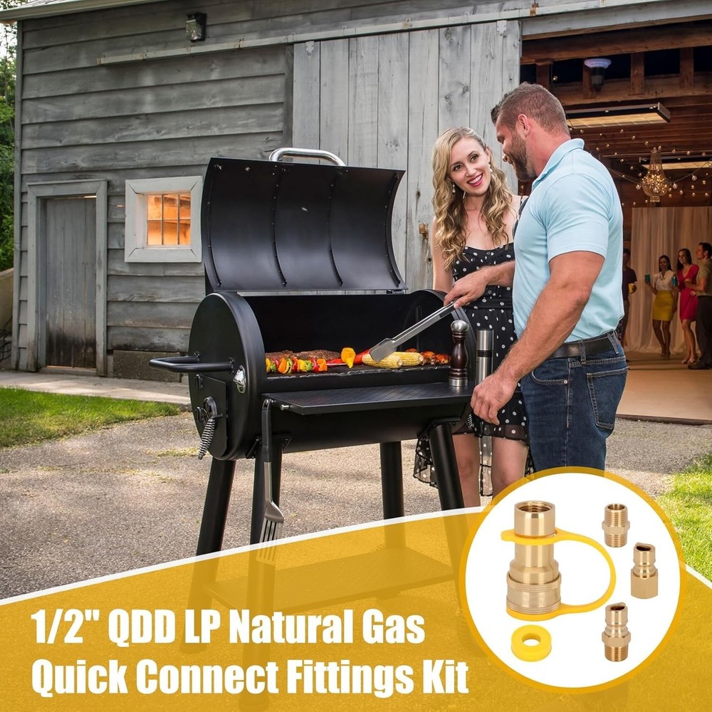 Brass Quick Connect Kit - 1/2" for Portable Generator