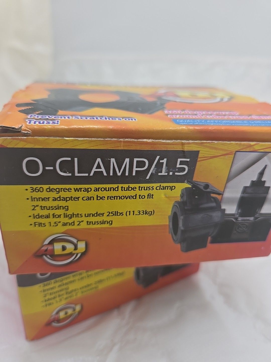 American DJ ADJ Products O-Clamps Tube for 1.5"-2” Truss NIB Plus Extra Lot