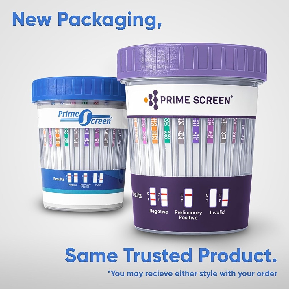 5 Pack 14 Panel Urine Drug Cup - Instant Results for Comprehensive Testing