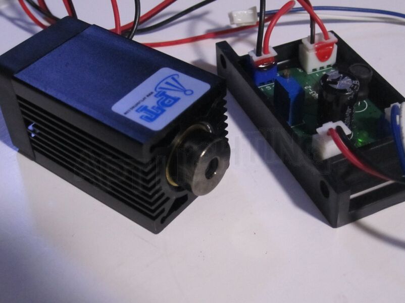 Focusable high power 200mW 405nm Purple Laser Module 12V input continuous work