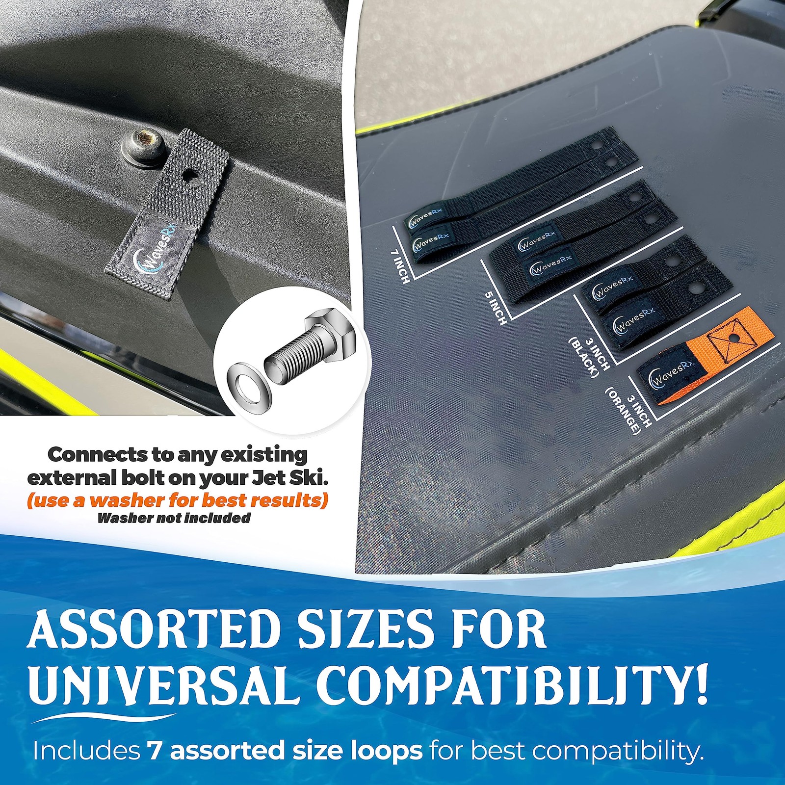 Soft Loops Jet Ski Cleats 7-Pack Docking Anchor Points