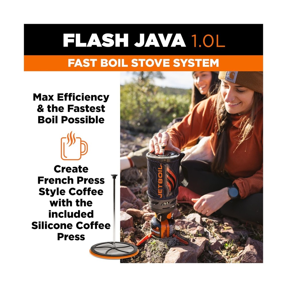 Jetboil Flash Java Portable Fast Boil Stove and Coffee Press for Camping and ...