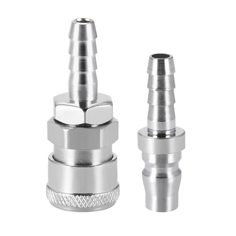 Quick Coupler Air Hose Fitting Connector 8mm Barb Quick Disconnect