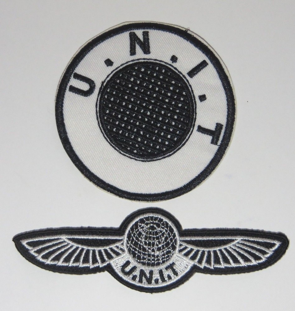 Doctor Who UNIT Patch Set (2) Premium Quality Patches