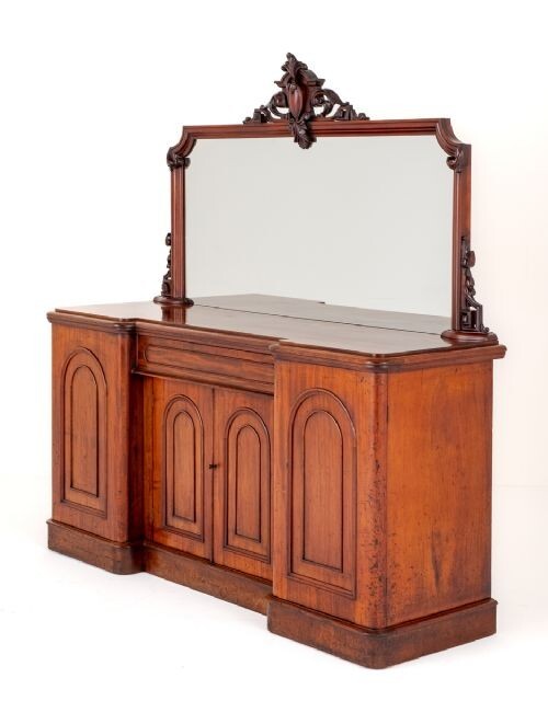 Victorian Mahogany Sideboard Antique Server 1860