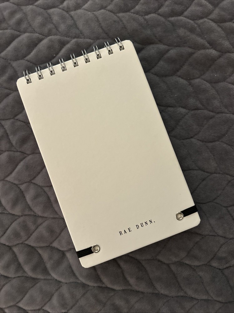 NotePad for Writing with Elastic Band to Secure Closed