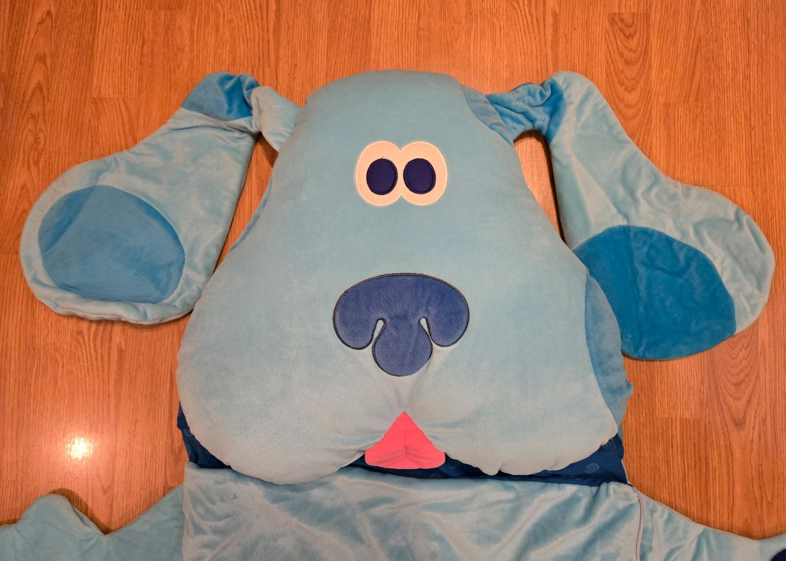 Blue's Clues Nick Jr. Sleeping Slumber Bag Plush Pillow Rare Excellent Condition