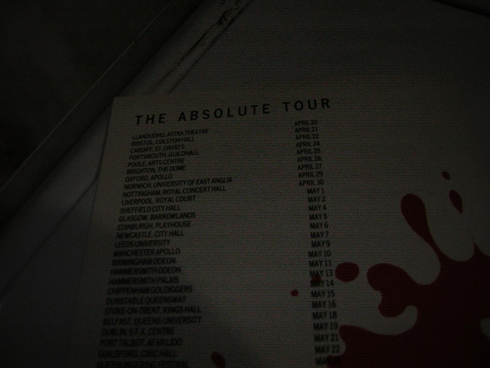 THE ALARM TOUR BOOK /TOUR PROGRAM ABSOULUTE TOUR 1985 MIKE PETERS VINTAGE