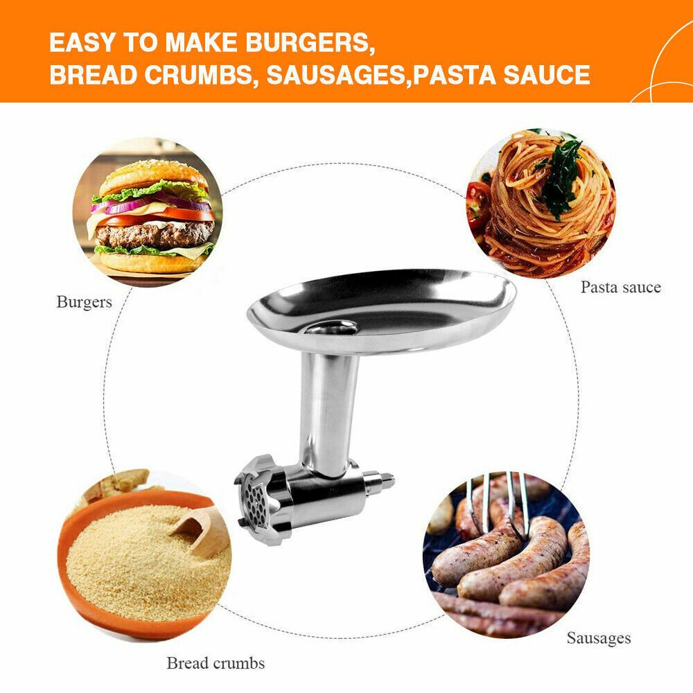 Home Kitchen Meat Grinder Attachment Stainless Steel For Kitchenaid Stand Mixer