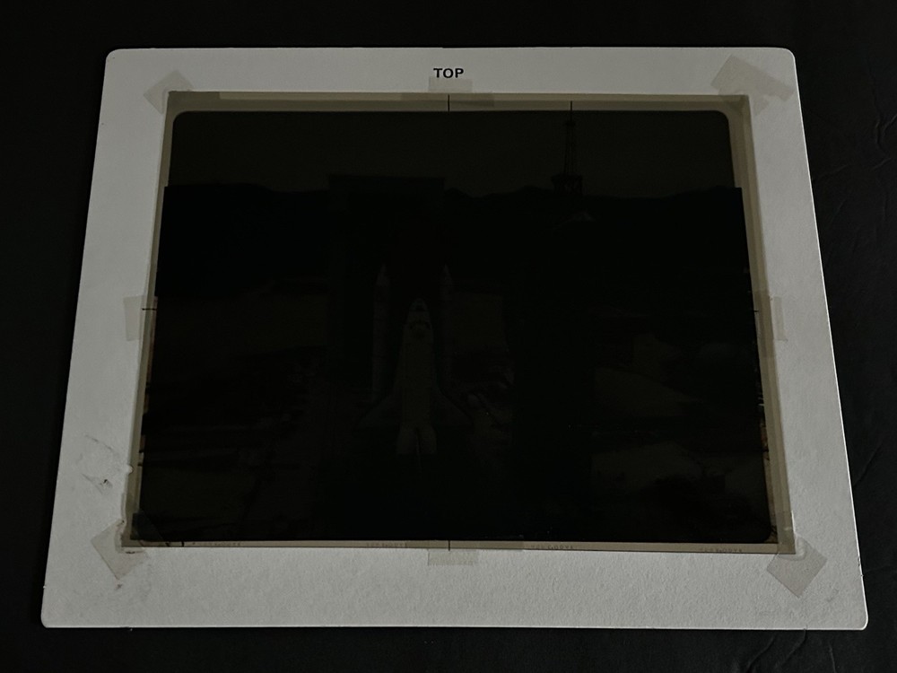 1985 NASA KSC Space Shuttle Enterprise Vandenberg CA Presentation Transparency