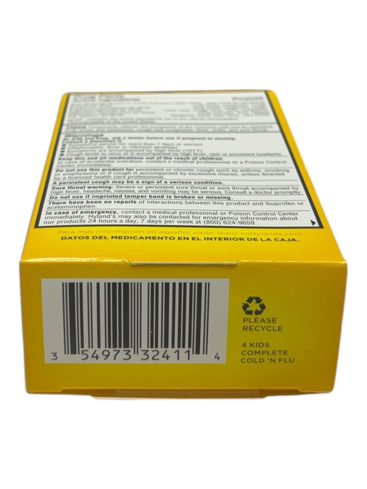 Hylands 4 Kids Complete Cold ‘n Flu, 125 Dissolving Tablets, Natural, Original