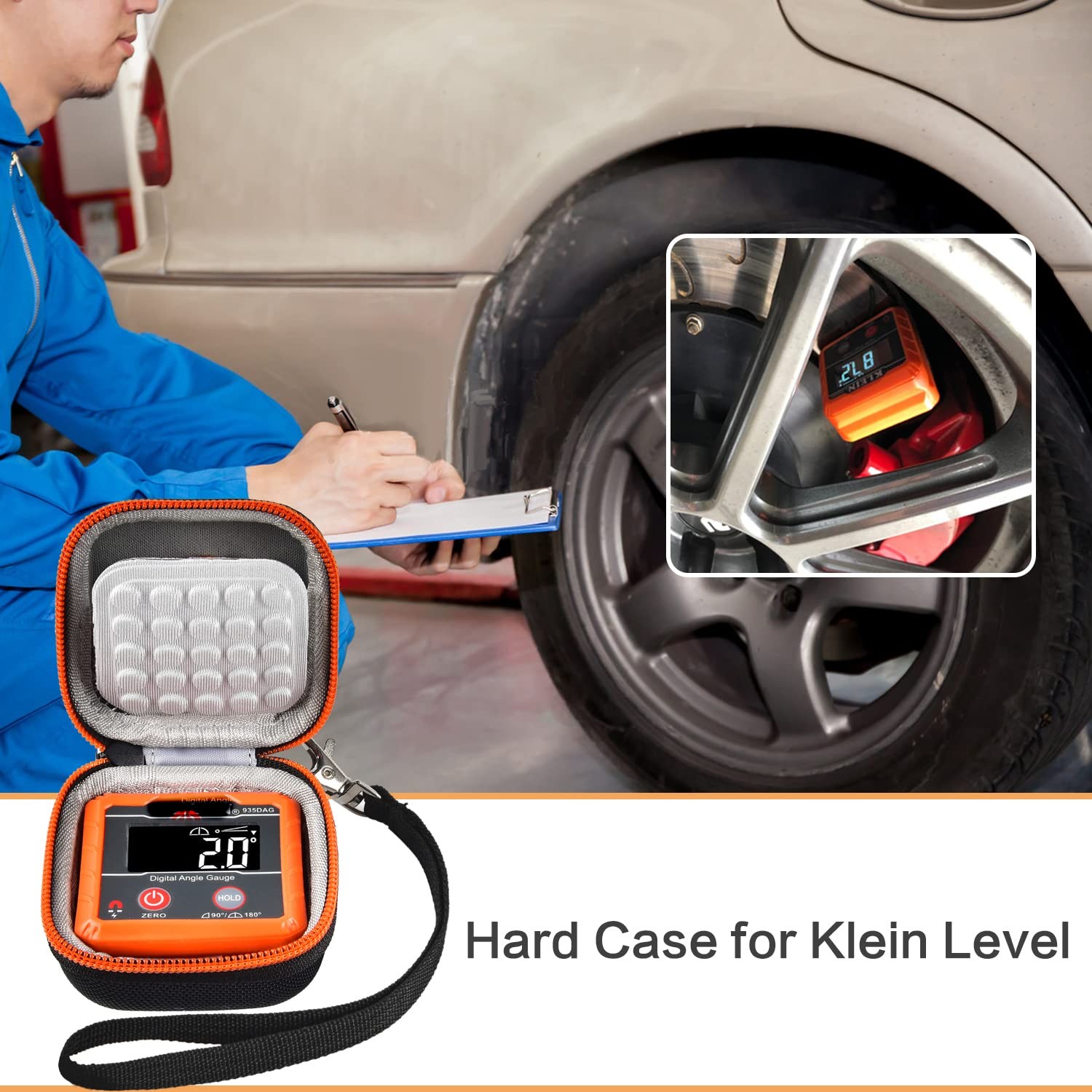 Case Compatible with Klein Tools 935DAG Digital Electronic Level and Angle Gauge