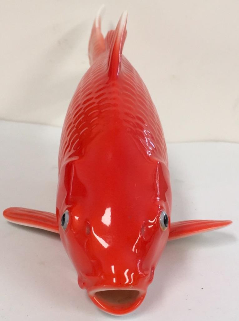 Noritake Koi Fish figurine Japan Japanese gold Nippon vintage MINT LARGE