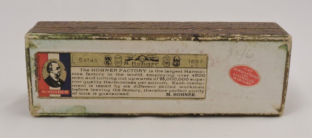 M. HOHNER German Harmonica "The Chromonica" Chromatic Case 1930's