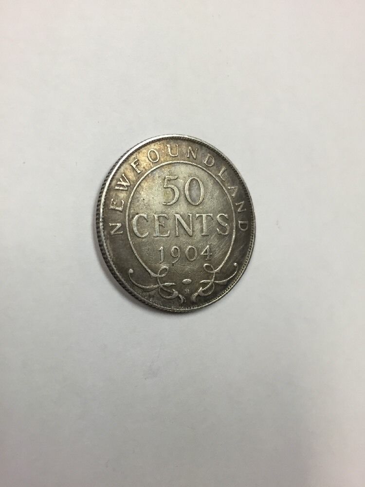 1904 H Newfoundland 50 Cents Canada