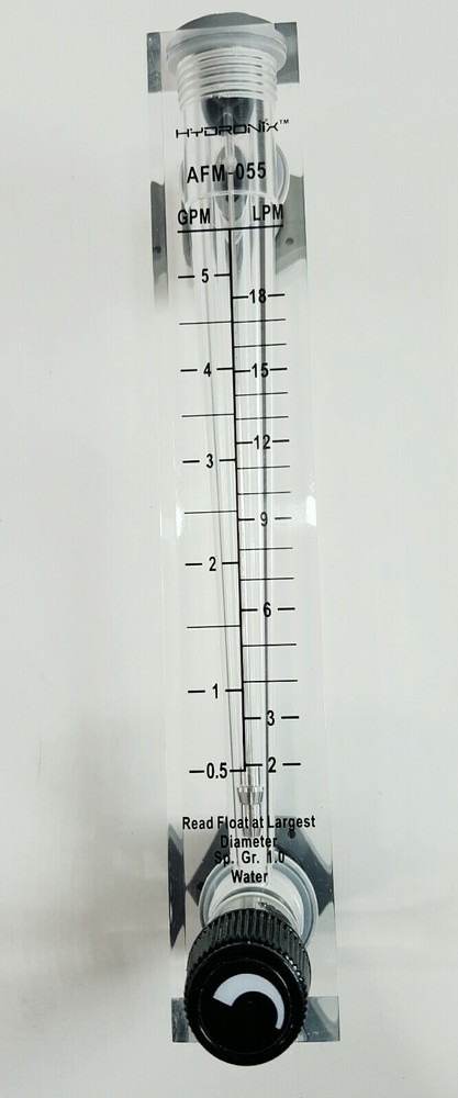Hydronix Panel Mount Flowmeter AFM-055 0.5-5.0 - 1/2" MNPT
