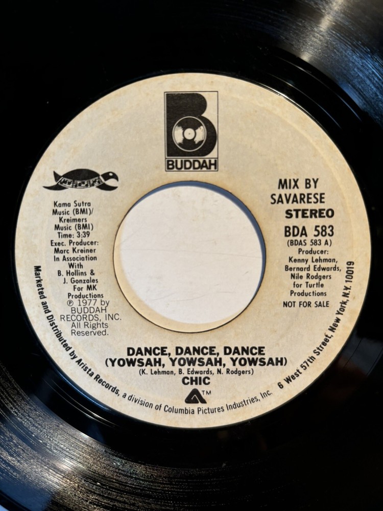 Chic “Dance, Dance, Dance” Buddah 7” 45 PROMO VG+