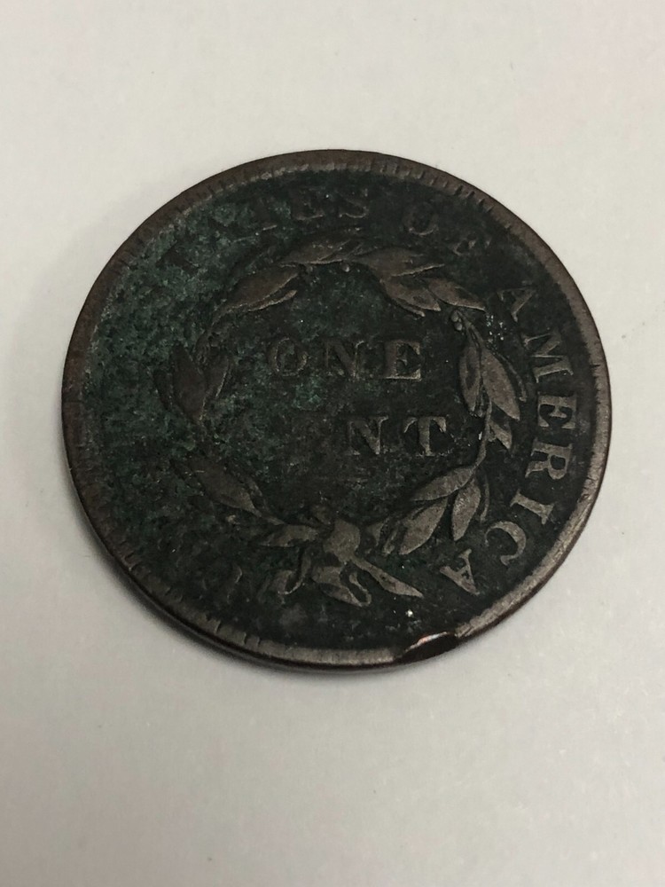 1834 US LIBERTY CORONET HEAD LARGE ONE CENT