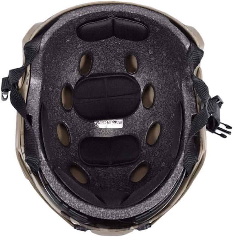 PJ Type Tactical Multifunctional Fast Helmet with Visor Goggles Version Black