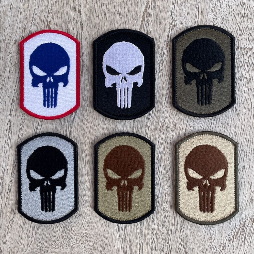 Punisher Morale Patch-Tactical Patch 3X2 Hook and Loop Made in USA