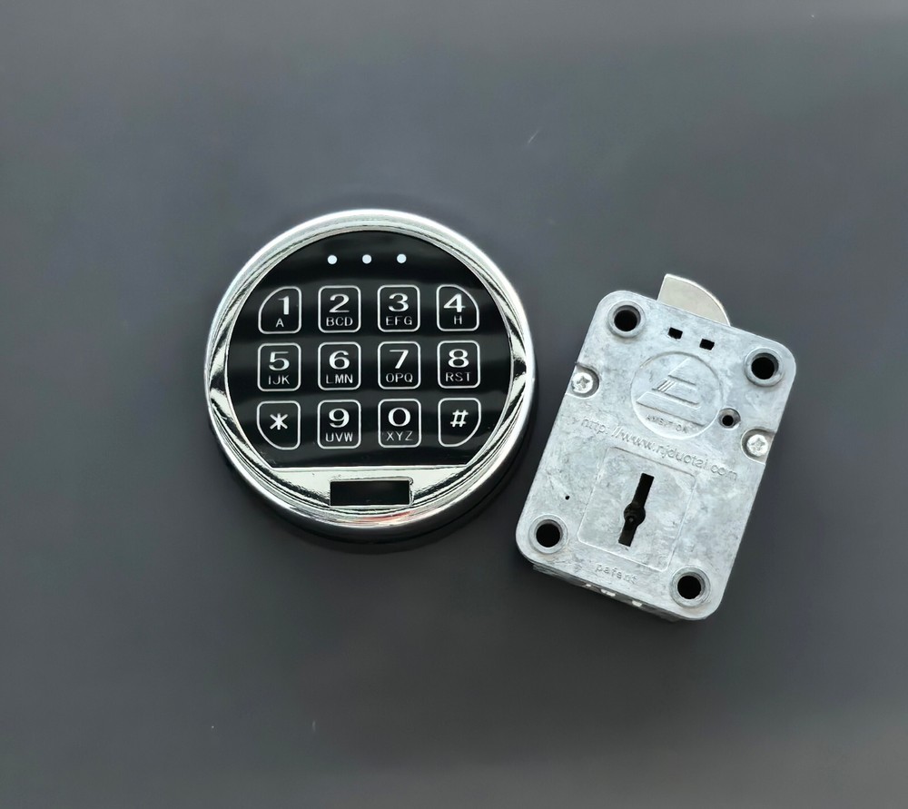 Stack-On Elite Lock Gun Safe Lock Replacement LED Keypad Chrome & Swing Bolt .