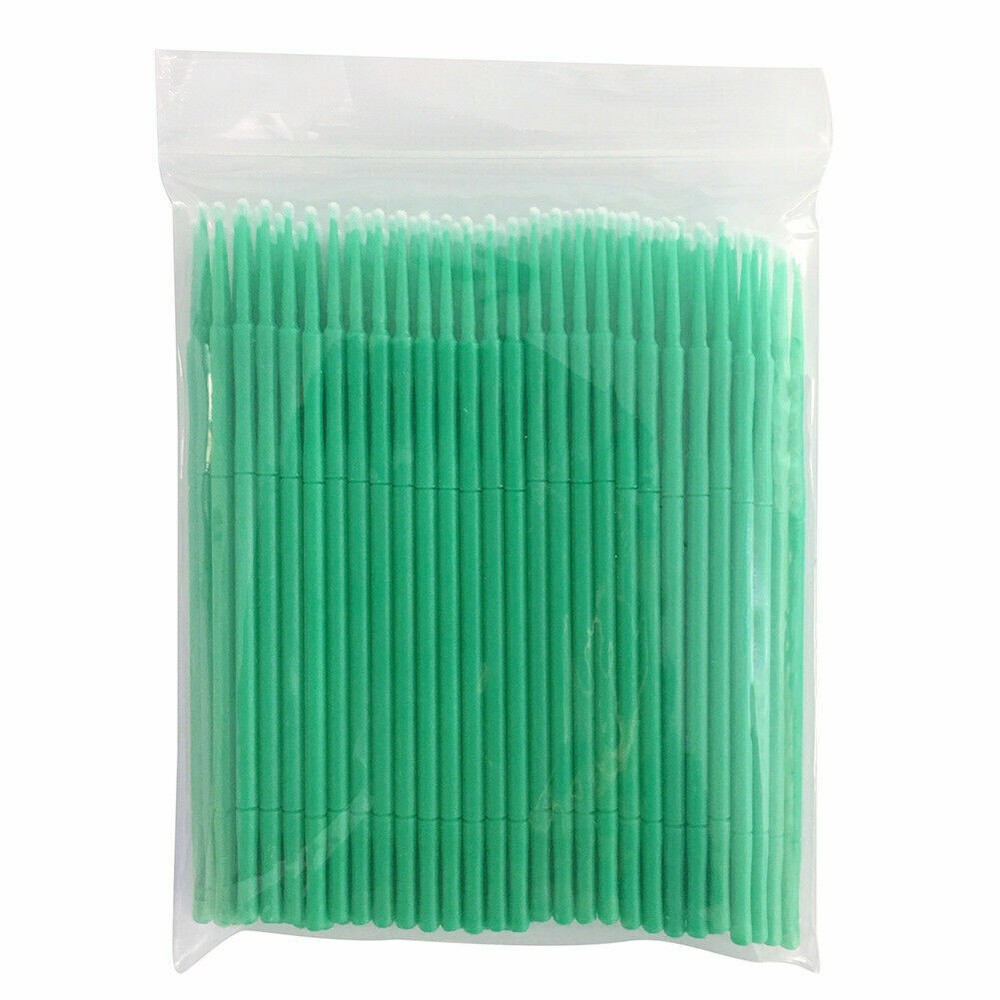 100 Pcs Dental Eye Micro Brush Tips Disposable Applicators Fine Regular Medium