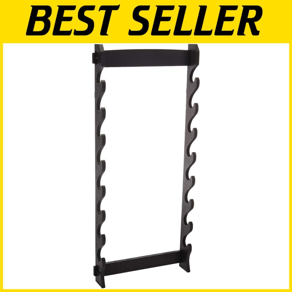 Stylish 8-Tier Sword Holder Wall Mount