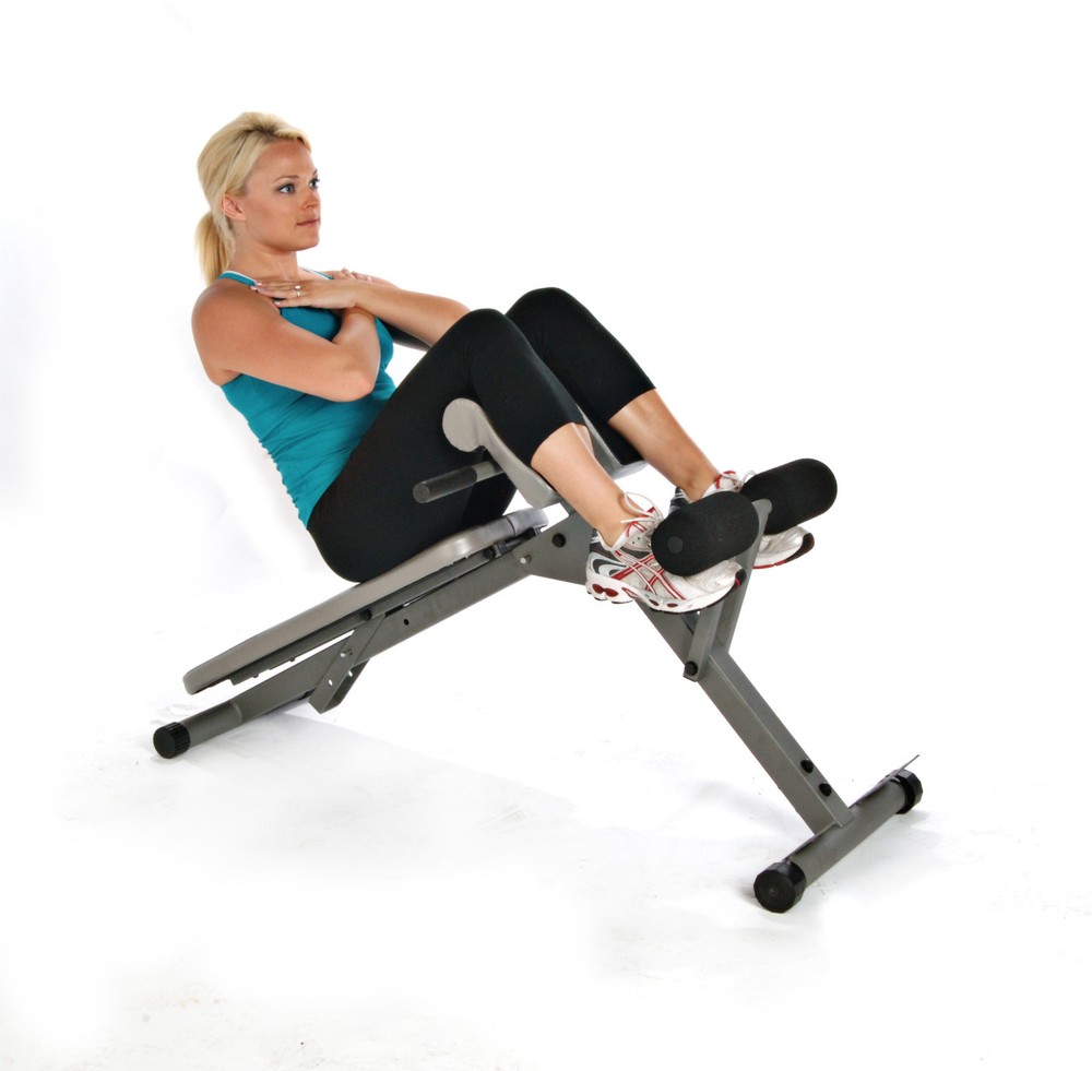 Stamina AB/HYPER BENCH PRO -Adjustable Hyper-Extension Back Exercise Roman Chair