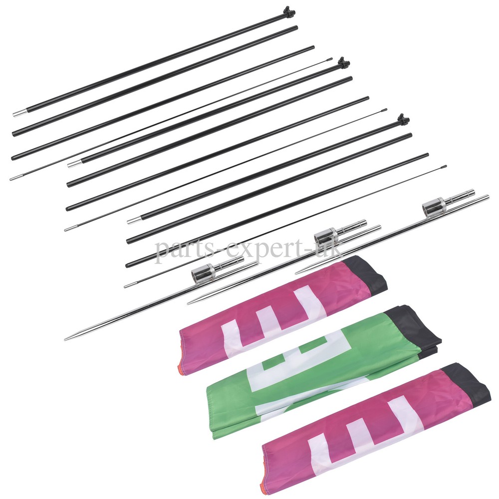 Open Feather Flags with Pole Kit, Advertising Flags for Business 2/3/4 Pack