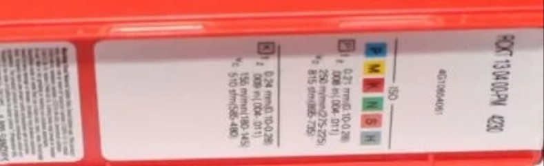 10 PCS  ORIGINAL  INSERTS  RCKT130400-PM 4230