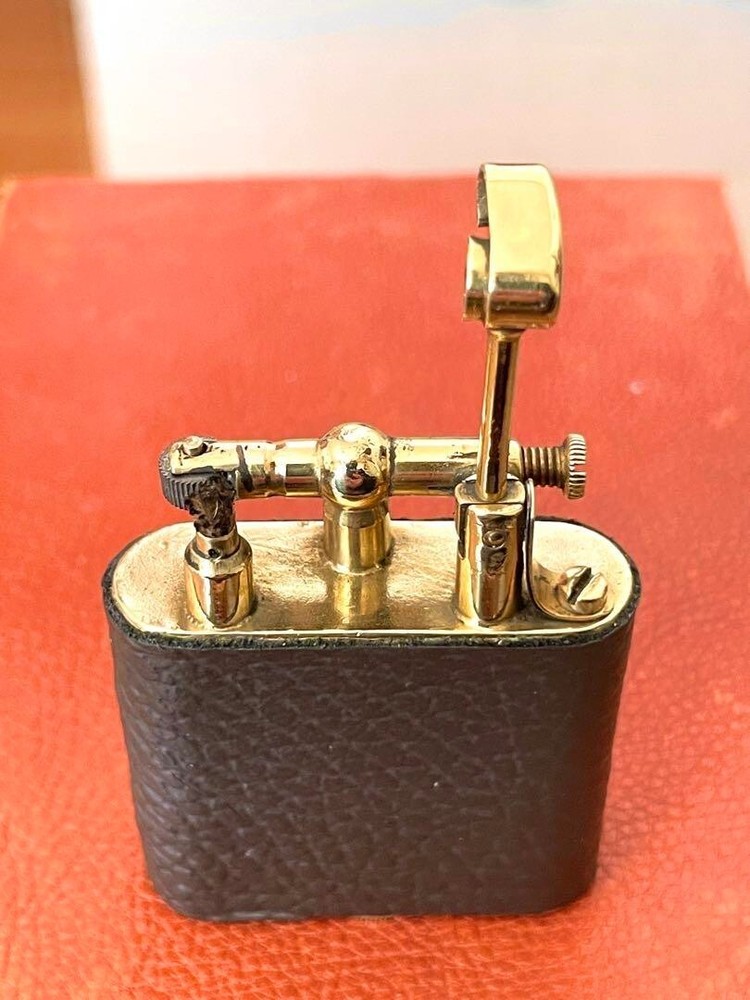Working Dunhill Oil lighter Black Gold unique without box