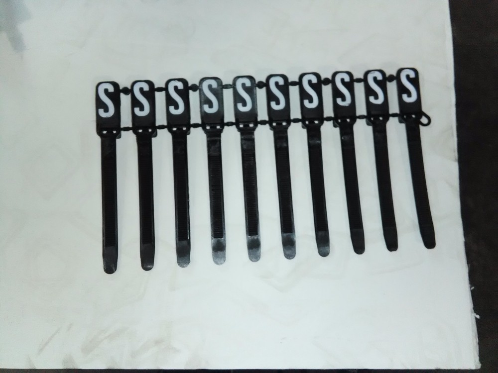 Budco Tie Wrap Marker S 3"BLK-W/TAG 100 per pack