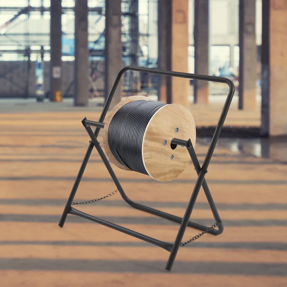 Cable Reel Caddy Cable Holder Stand Wire Foldable Wire Pulling Tools Heavy Duty