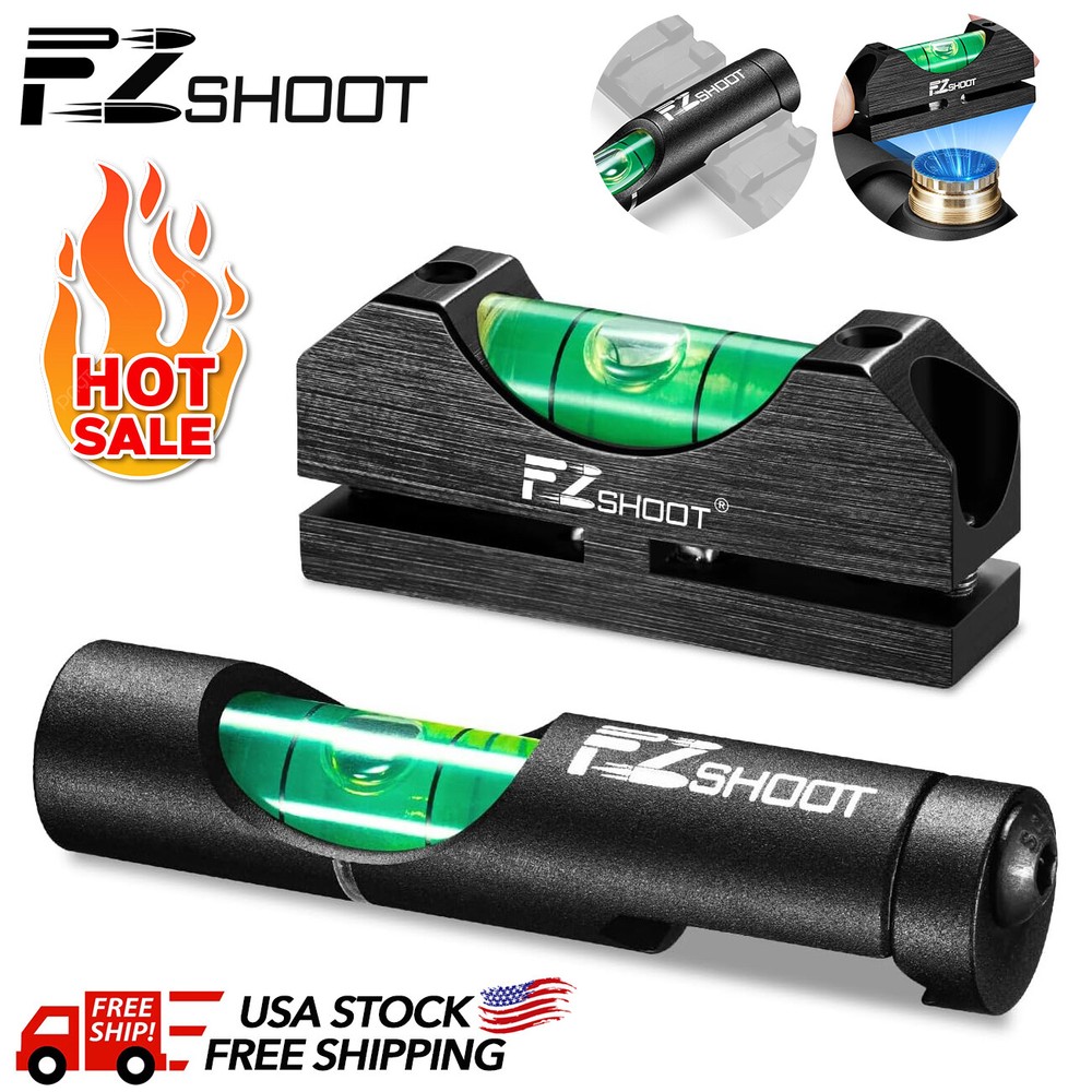Professional Spirit Bubble Scope Level Kit w/ Magnetic Scope Leveling Tool Combo