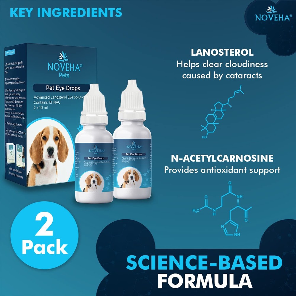 Pet Drops | Advanced Lanosterol Solution + NAC (2 x 10 mL)