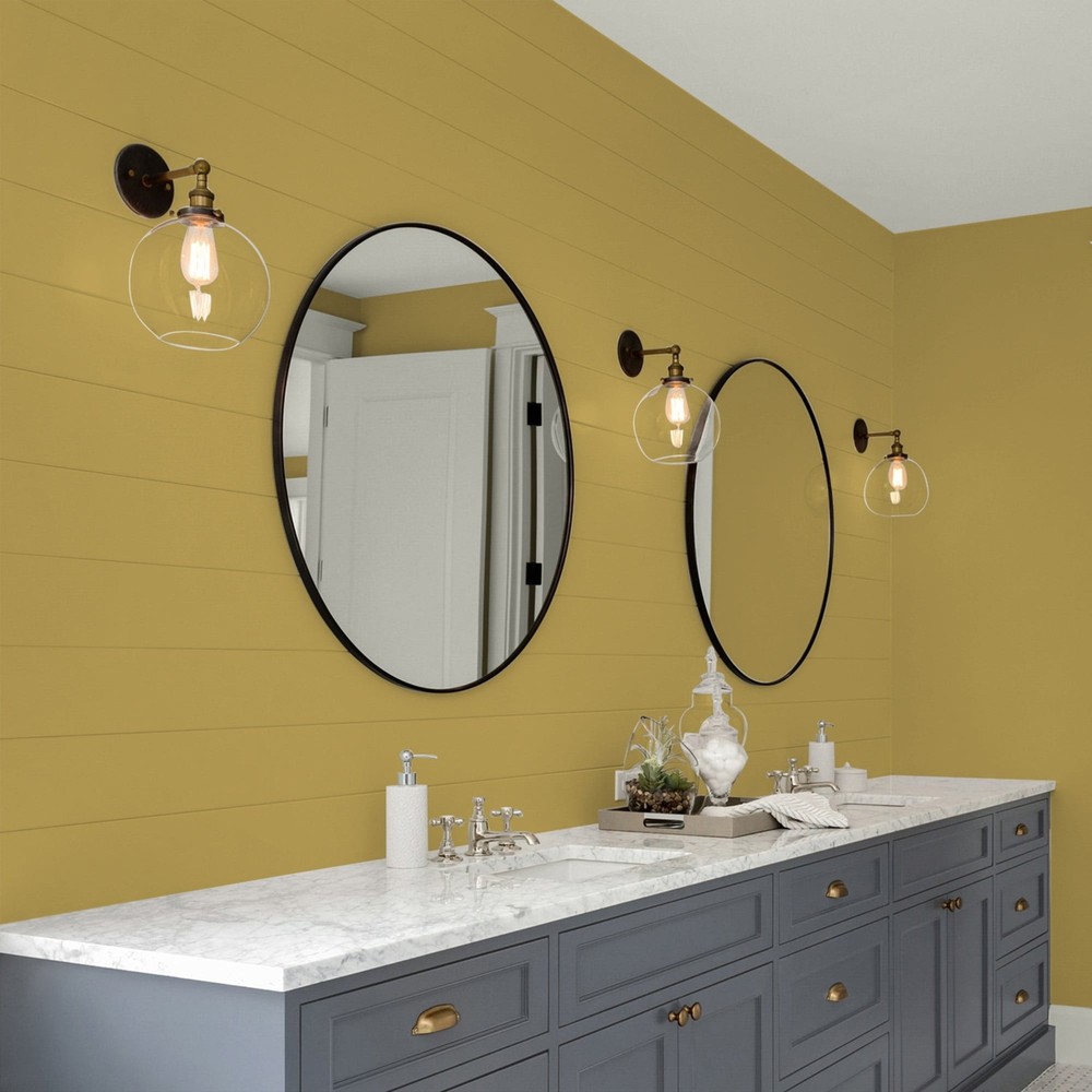Glidden Fundamentals Interior Paint Obsession / Yellow, Eggshell, 1 Gallon