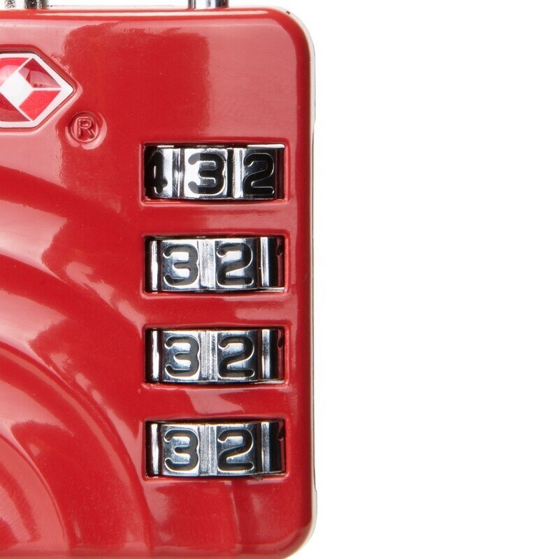 4-Dial Combination Luggage Lock TSA Travel Sentry Approved Secure Accessory Red