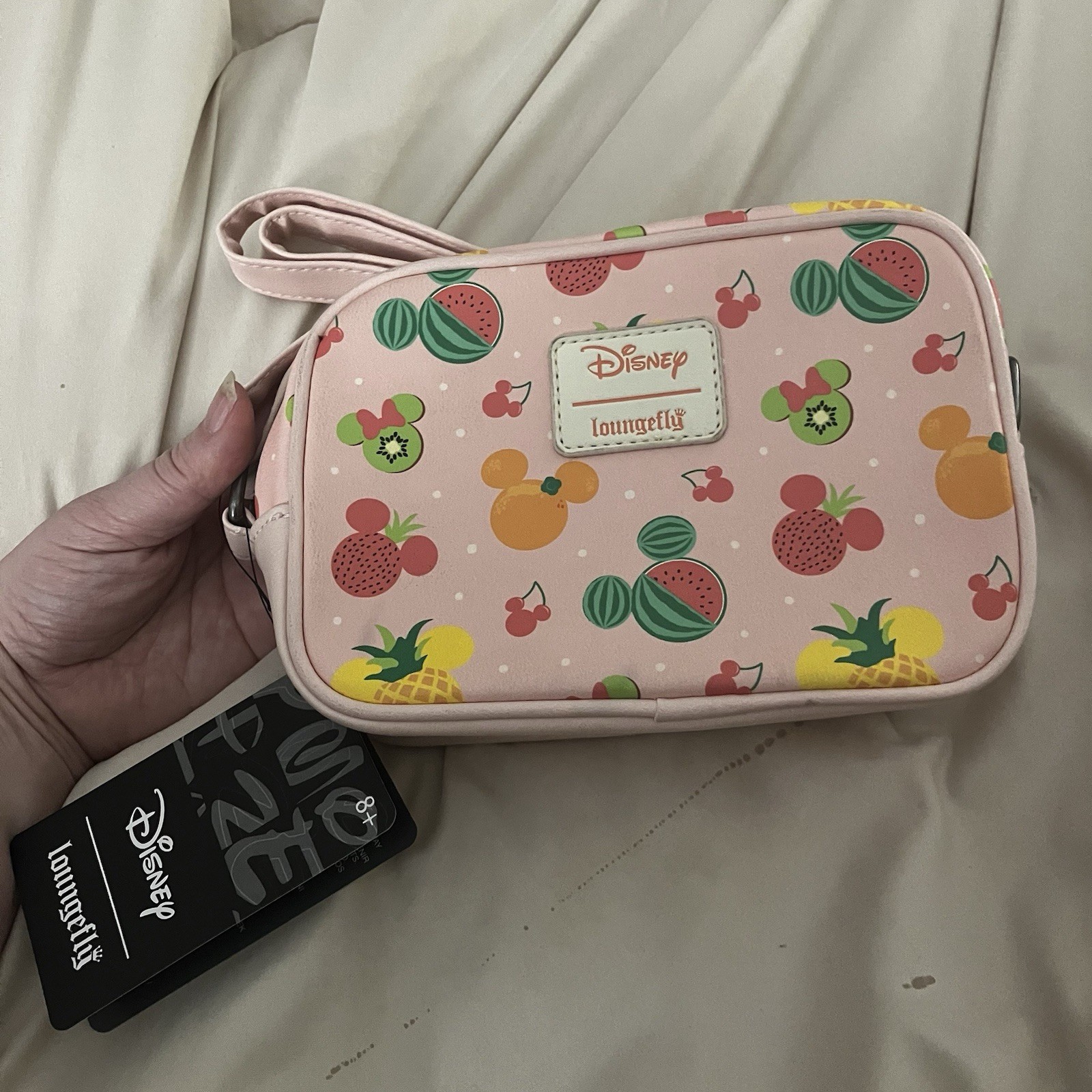 Loungefly Disney Mickey Mouse Fruits Camera Crossbody Bag New With Minor Flaws