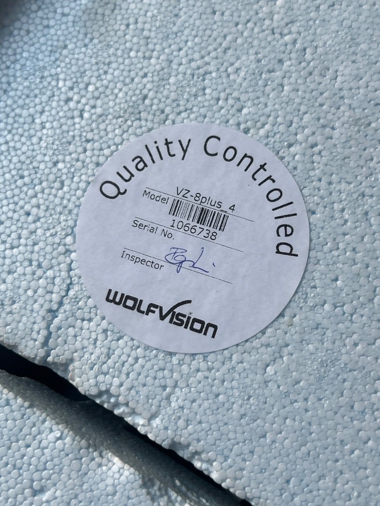 WolfVision VZ-8Plus4 Camera Visualizer Excellent (Without Remote Control)