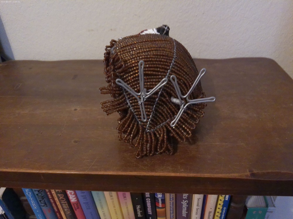 Large Beaded Owl Figure